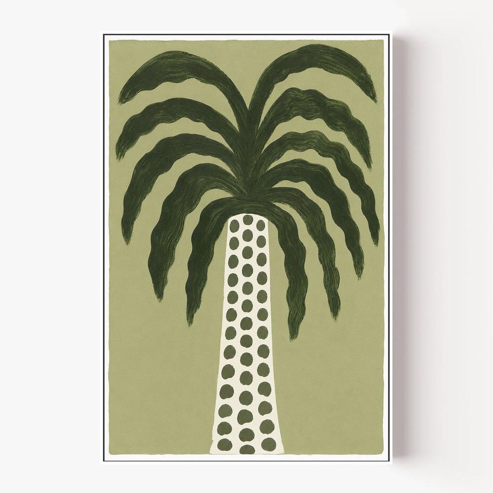 Dotted Palm-by-Lady Hana-wall-art-print-canvas-poster-framed-Gioia