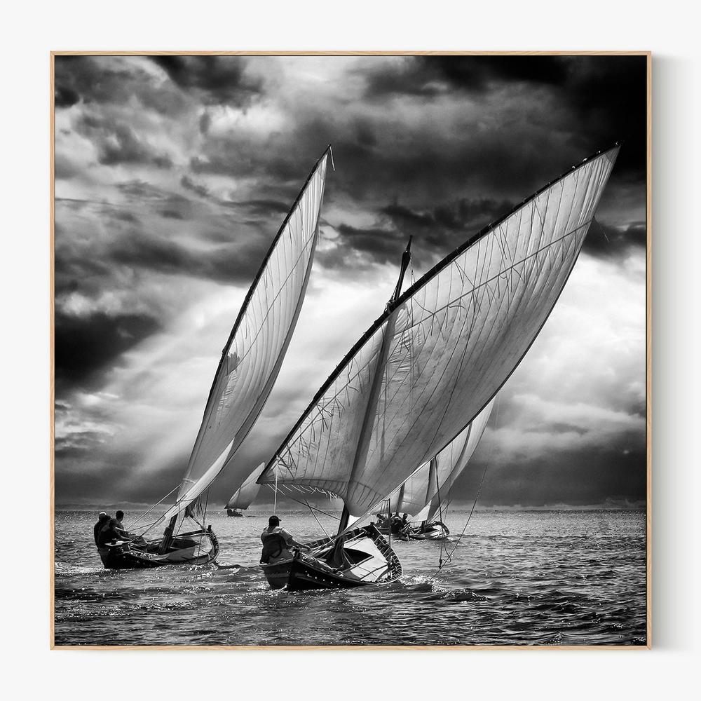 Dramatic Sailing Race-by-Angel Villalba-wall-art-print-canvas-poster-framed-Gioia