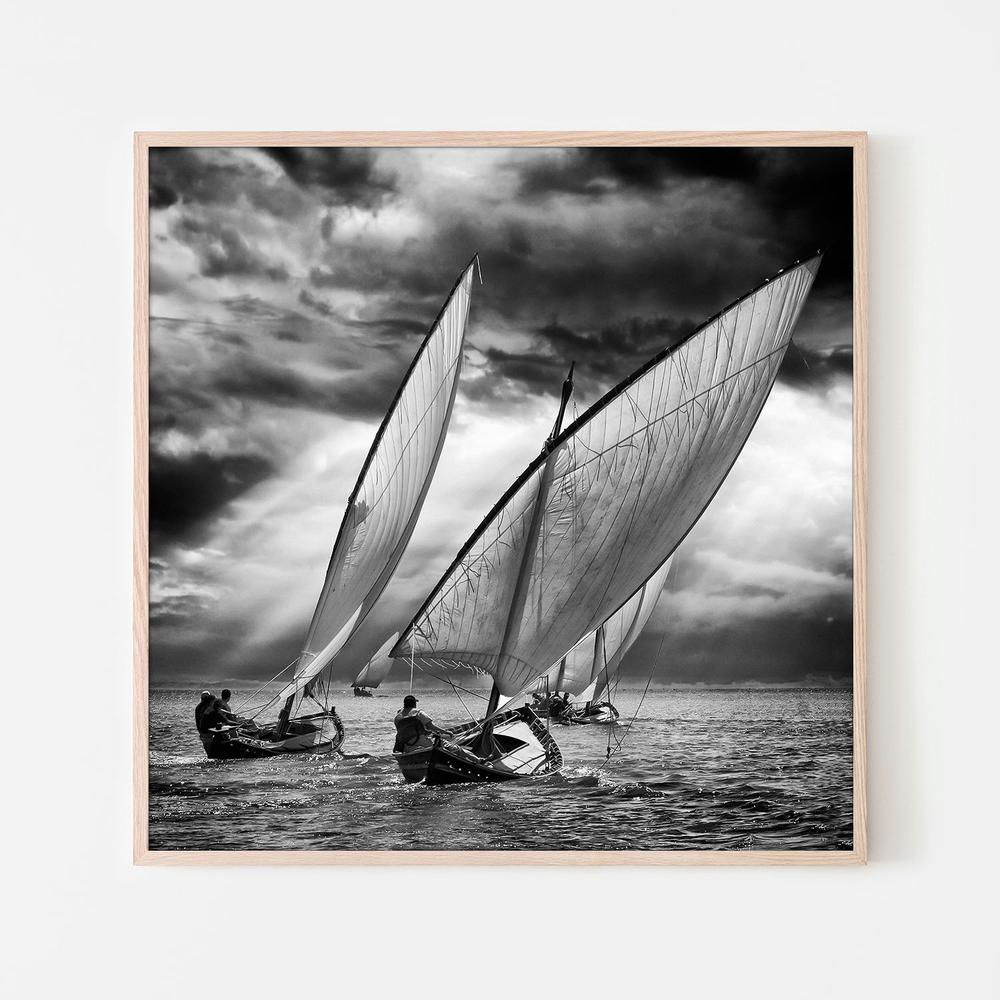 Dramatic Sailing Race-by-Angel Villalba-wall-art-print-canvas-poster-framed-Gioia