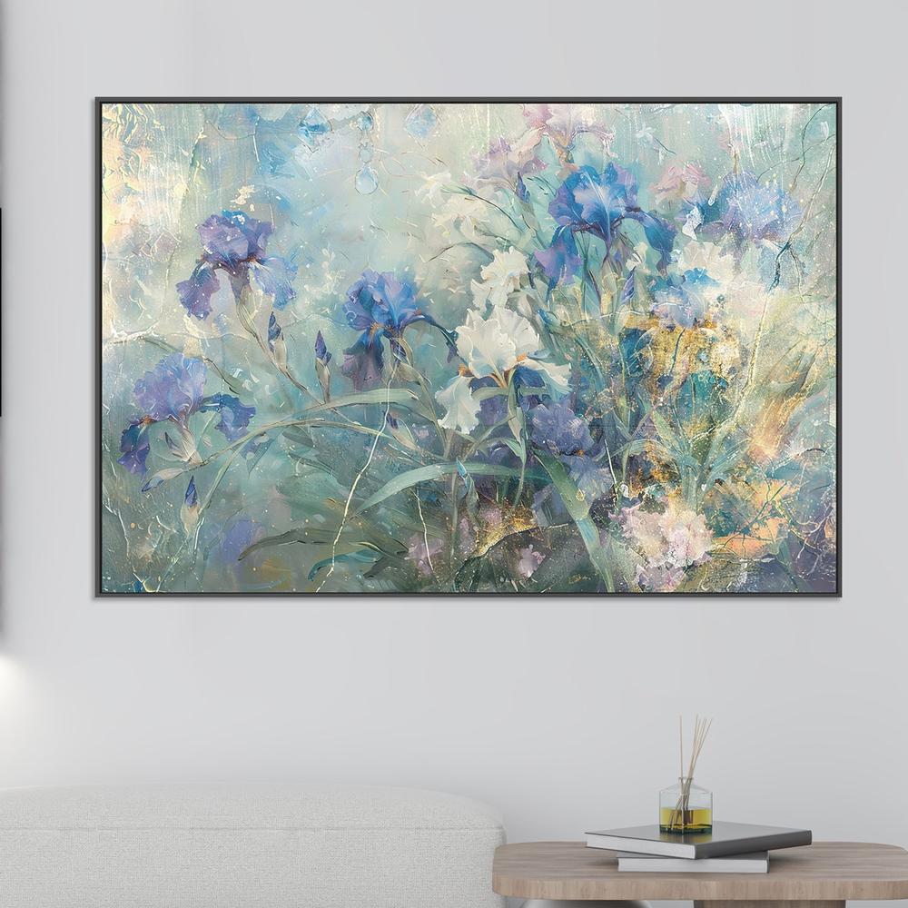 Dreamy Blue Irises-by-Rafal Kulik-wall-art-print-canvas-poster-framed-Gioia
