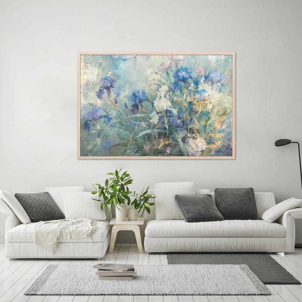 Dreamy Blue Irises-by-Rafal Kulik-wall-art-print-canvas-poster-framed-Gioia