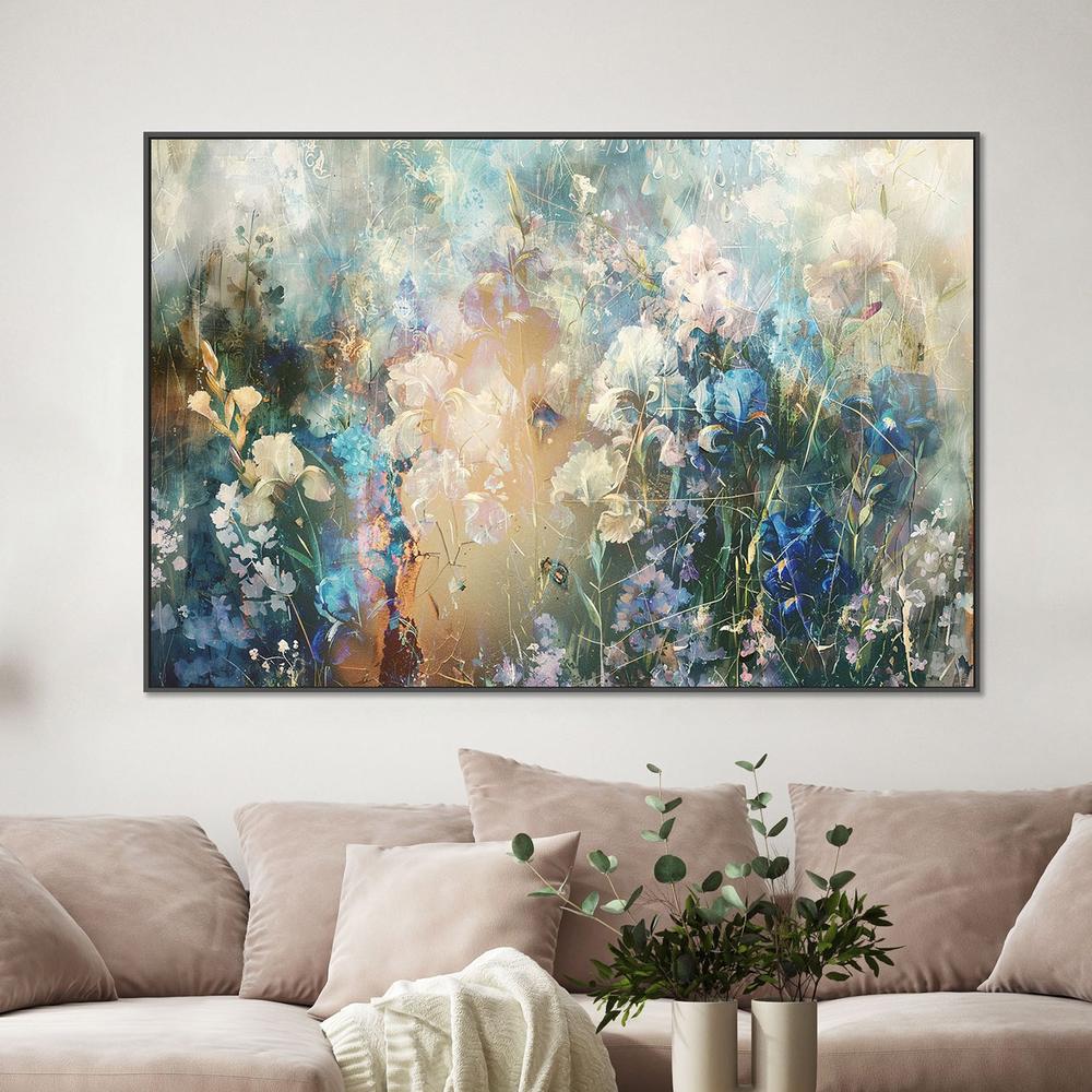 Dreamy Iris Garden-by-Rafal Kulik-wall-art-print-canvas-poster-framed-Gioia
