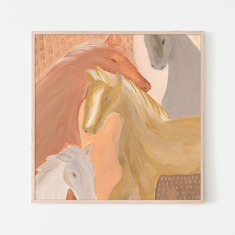 Dustborn Stallions, Style B-by-Nikita Jariwala-wall-art-print-canvas-poster-framed-Gioia