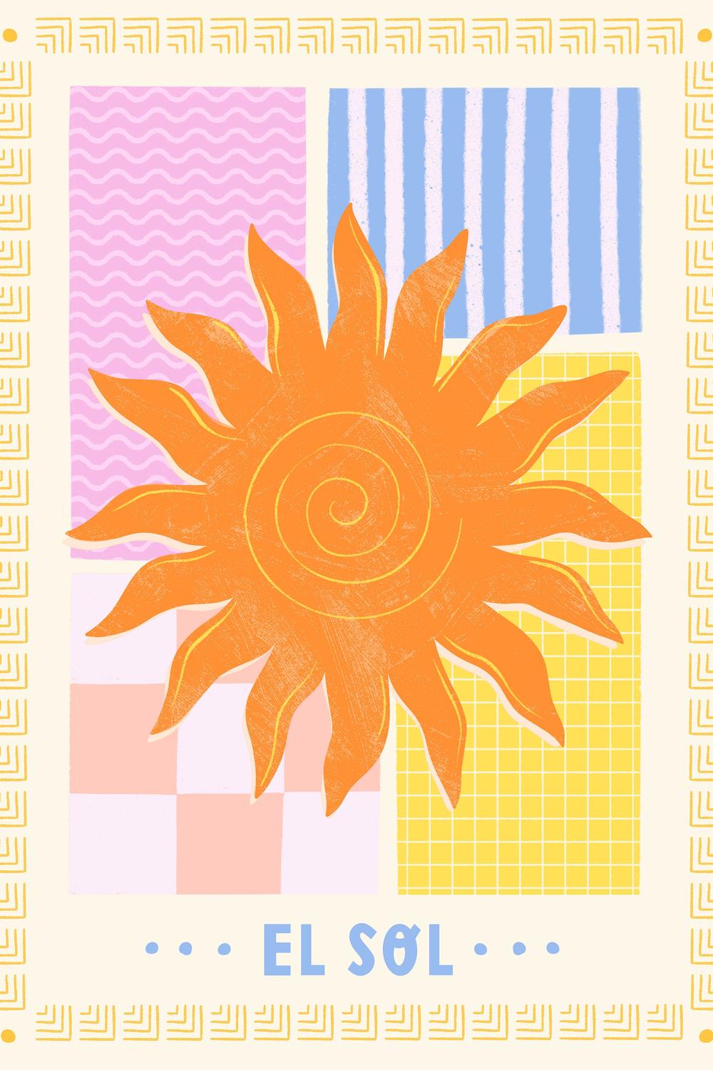 El Sol-by-Melissa Donne-wall-art-print-canvas-poster-framed-Gioia