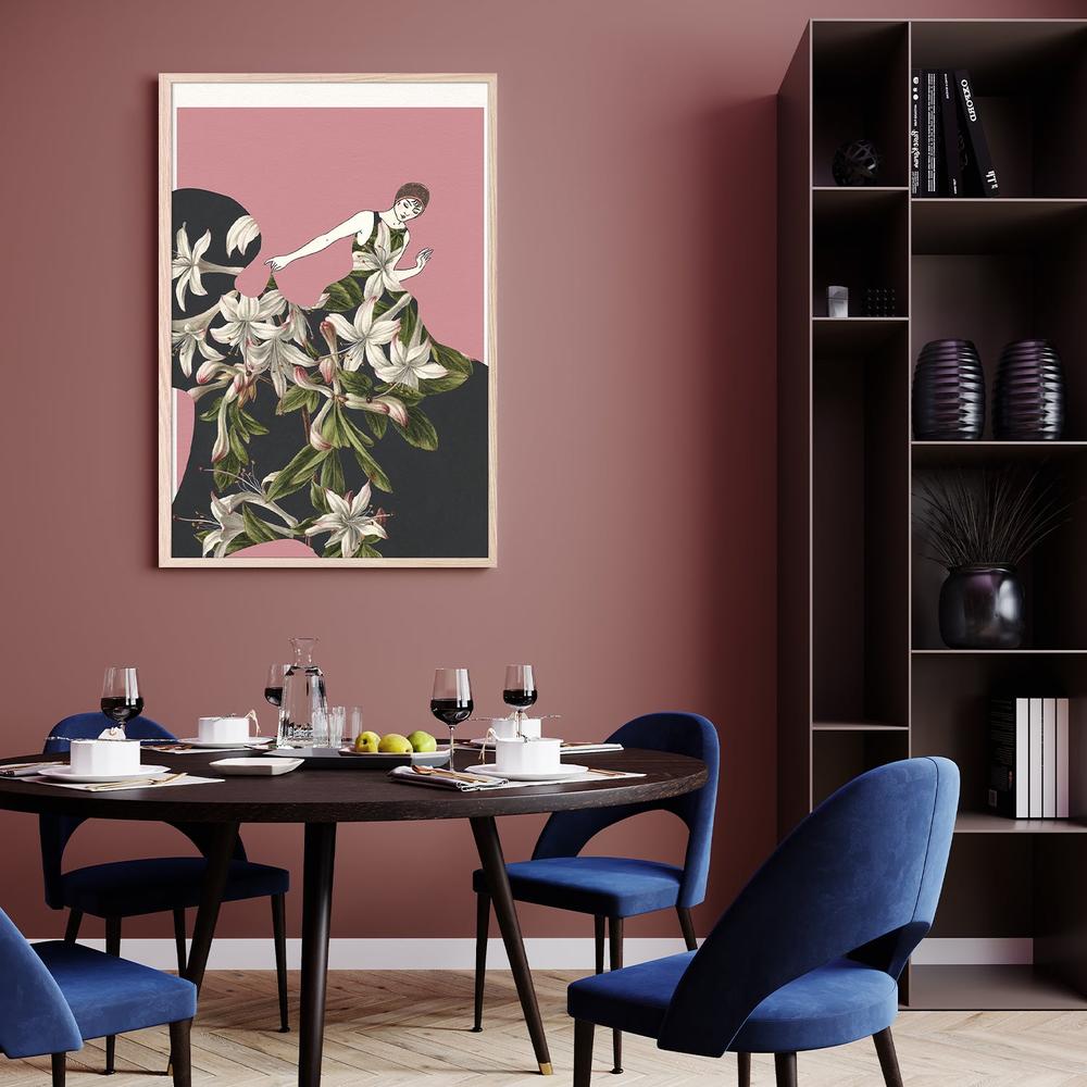 Elegant Floral Fashion-by-Wild Violets-wall-art-print-canvas-poster-framed-Gioia