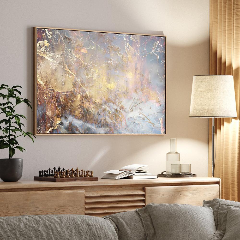 Ethereal Golden Flow-by-Rafal Kulik-wall-art-print-canvas-poster-framed-Gioia