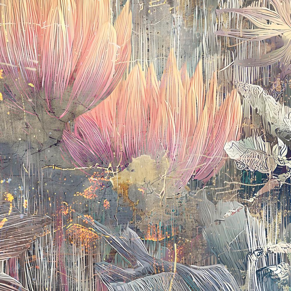Ethereal Jungle Bloom-by-Rafal Kulik-wall-art-print-canvas-poster-framed-Gioia