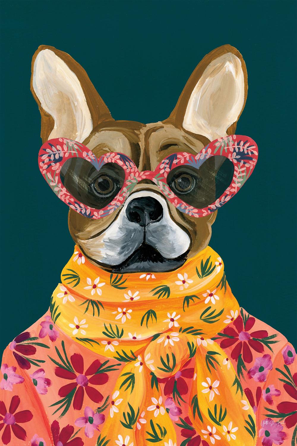 Fabulous Frenchie-by-Yvette St. Amant-wall-art-print-canvas-poster-framed-Gioia