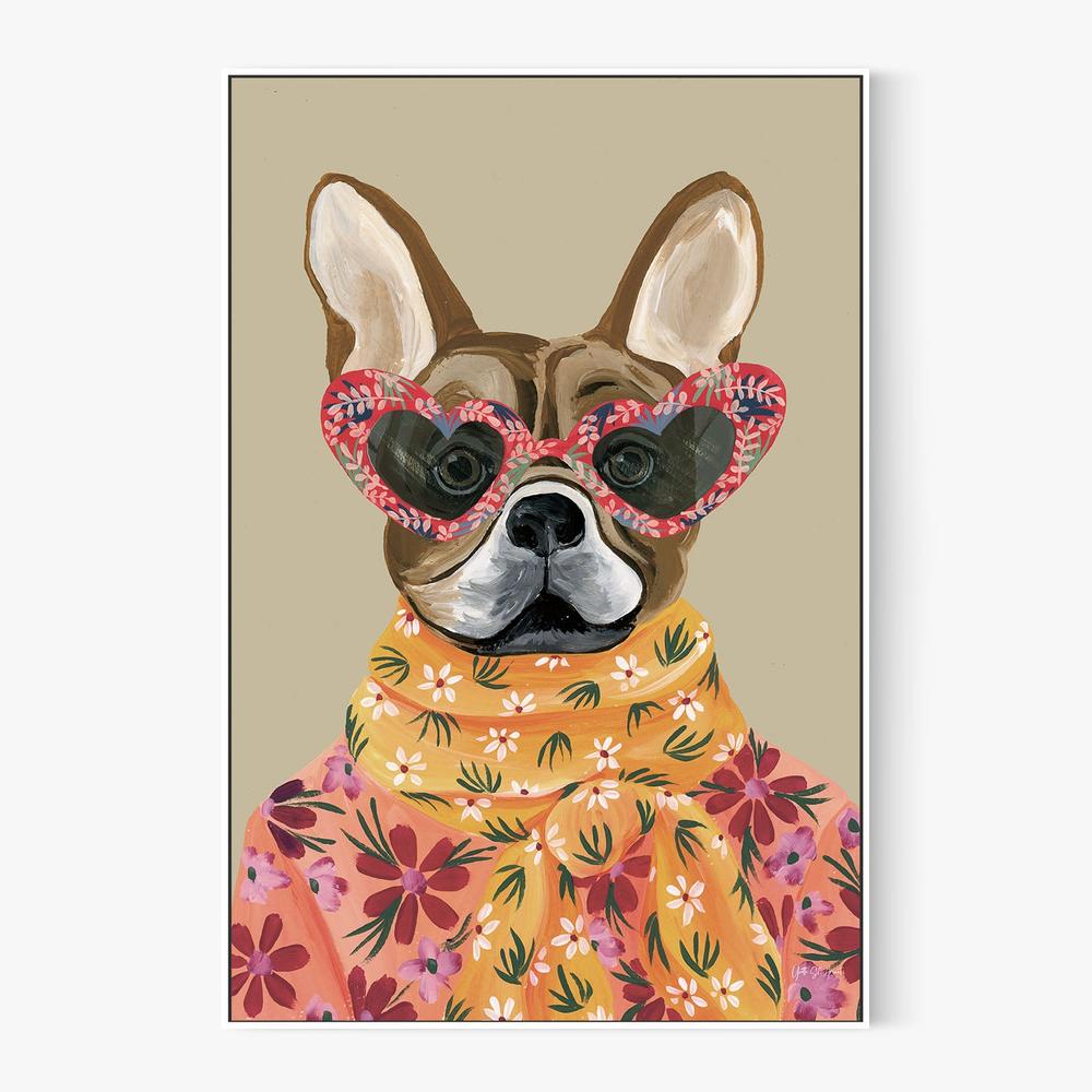 Fabulous Frenchie v2-by-Yvette St. Amant-wall-art-print-canvas-poster-framed-Gioia