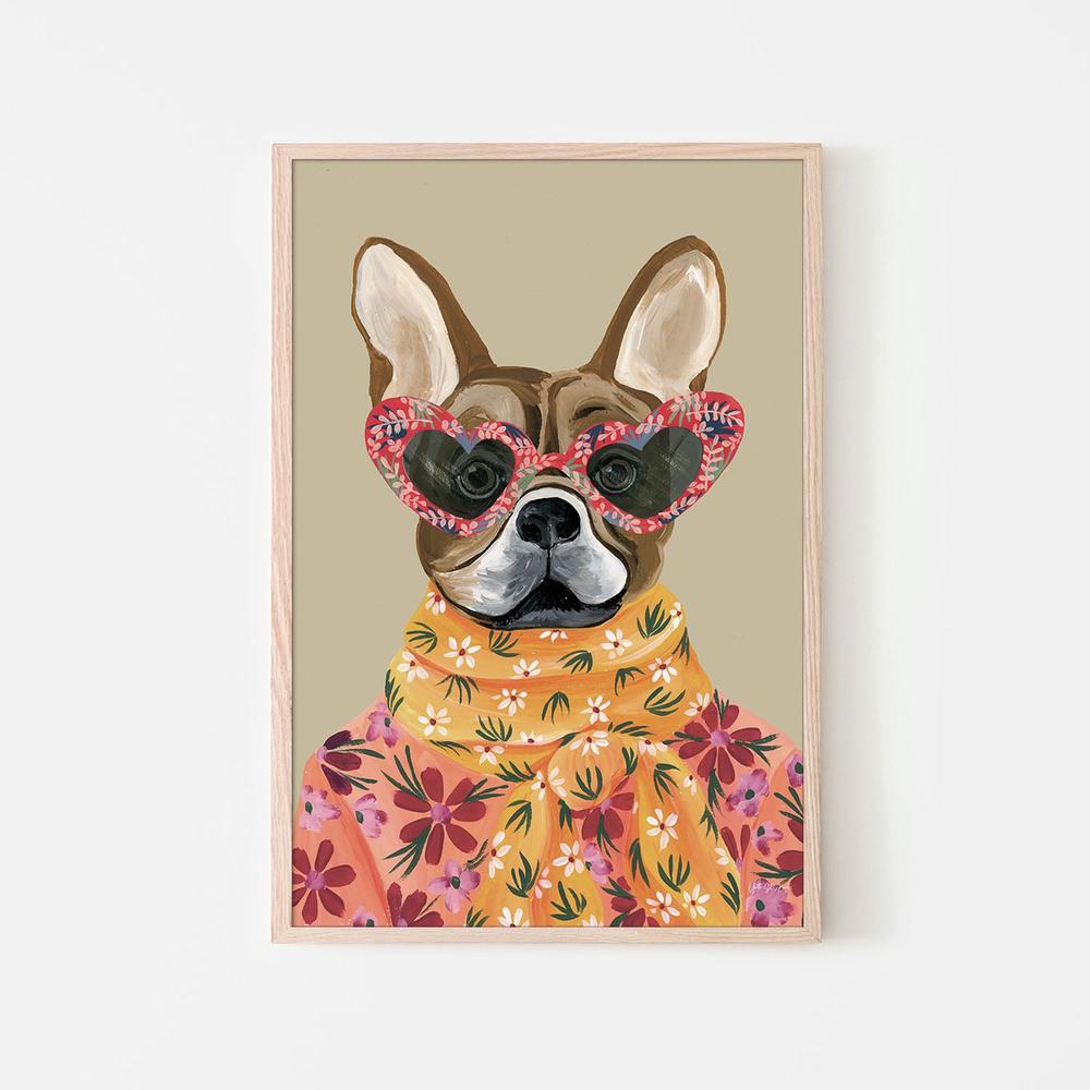 Fabulous Frenchie v2-by-Yvette St. Amant-wall-art-print-canvas-poster-framed-Gioia