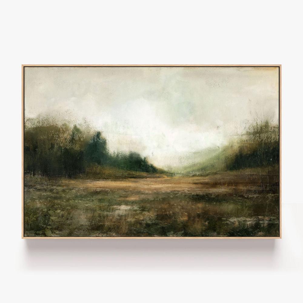 Faded Horizon-by-Nina Blue-wall-art-print-canvas-poster-framed-Gioia