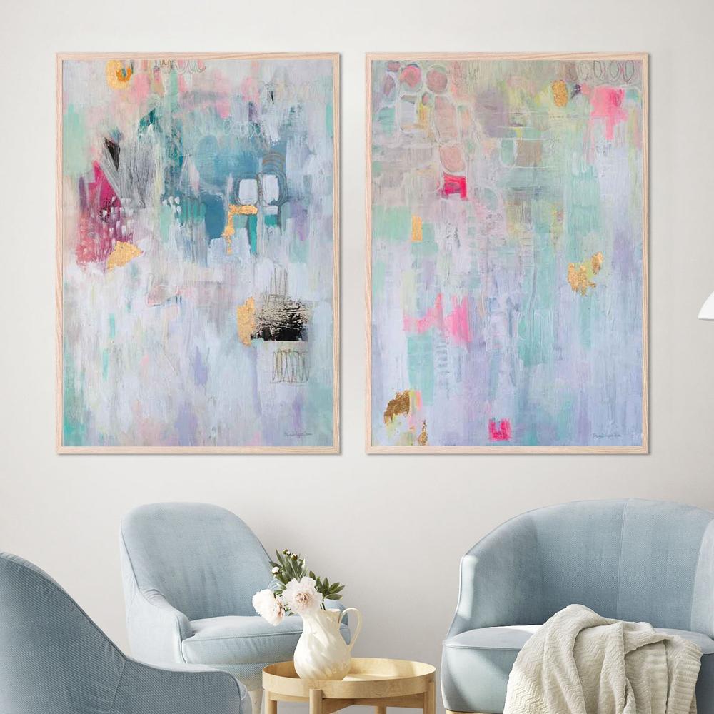 Feels Like Home & Summer House, Set Of 2-by-Mercedes Lopez Charro-wall-art-print-canvas-poster-framed-Gioia