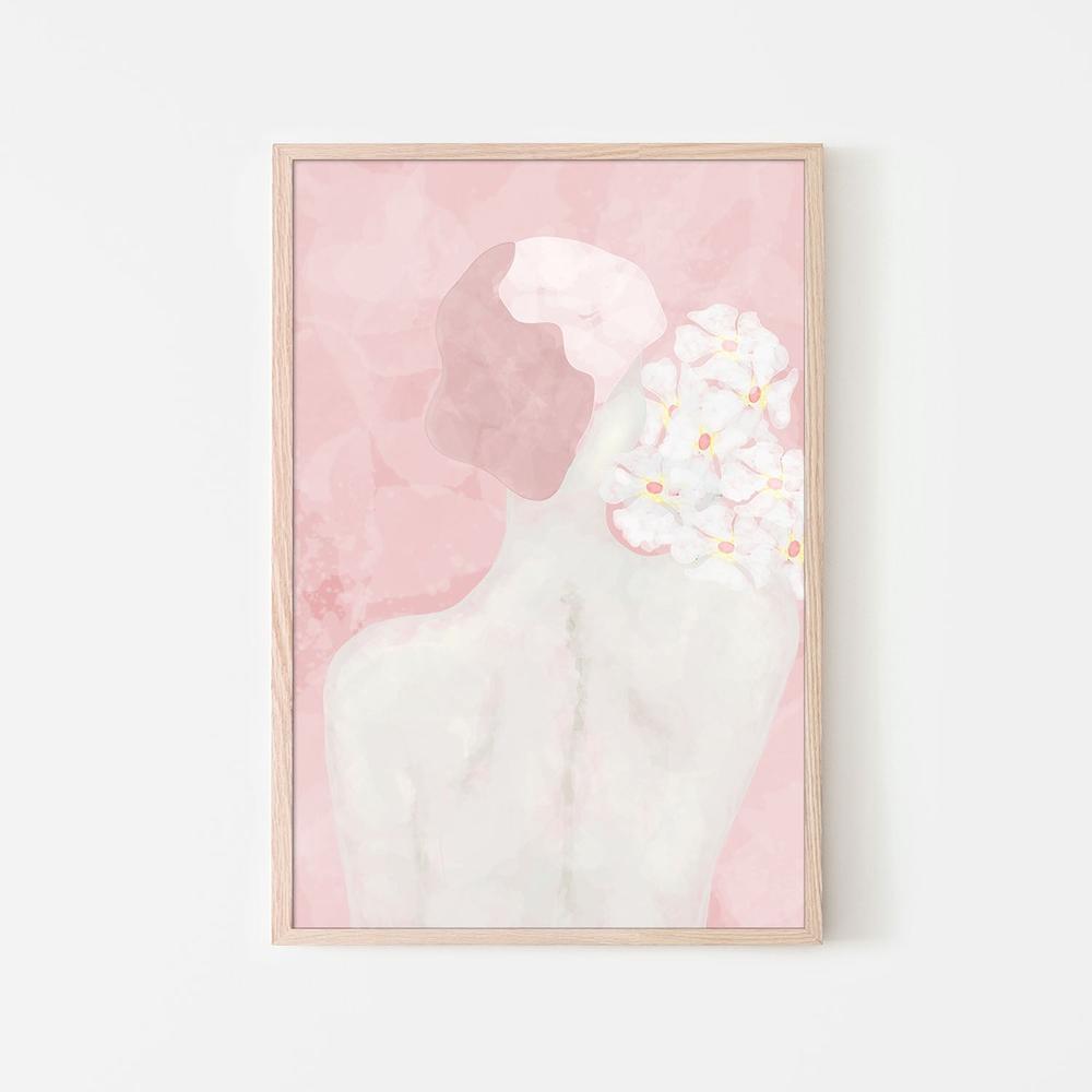 Feminine Floral Back-by-Sannel Larson-wall-art-print-canvas-poster-framed-Gioia