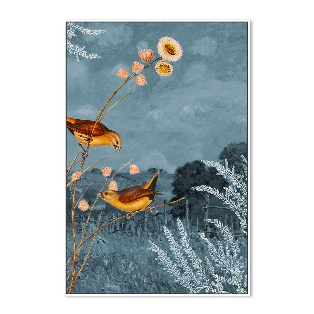wall-art-print-canvas-poster-framed-Field Birds Blue Sky-5