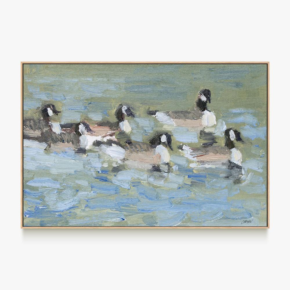 Flock Swimming-by-Carson Overstreet-wall-art-print-canvas-poster-framed-Gioia