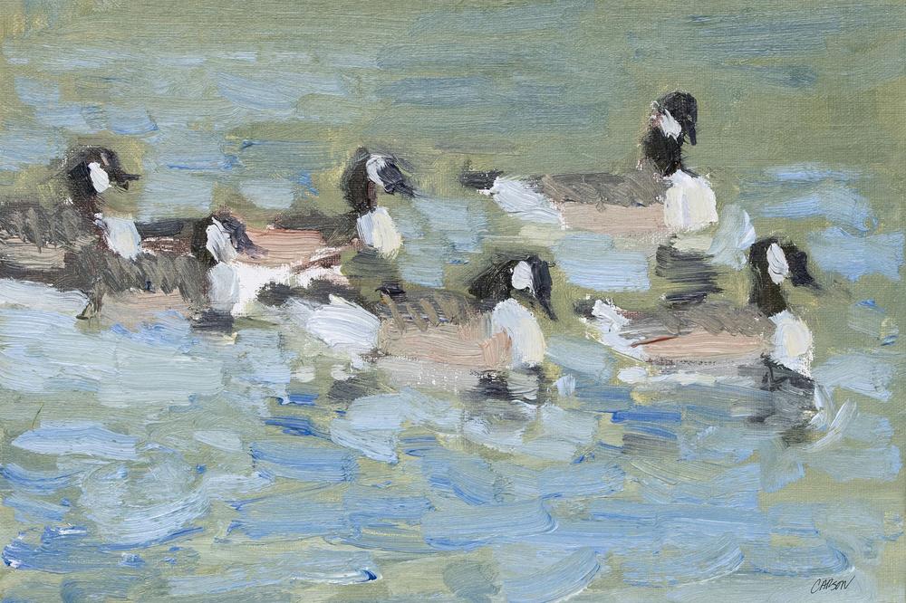 Flock Swimming-by-Carson Overstreet-wall-art-print-canvas-poster-framed-Gioia