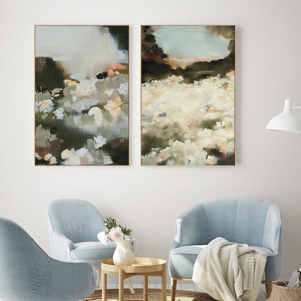 Flora & Ivory Dawn, Set Of 2-by-Maggie Sackmann-wall-art-print-canvas-poster-framed-Gioia