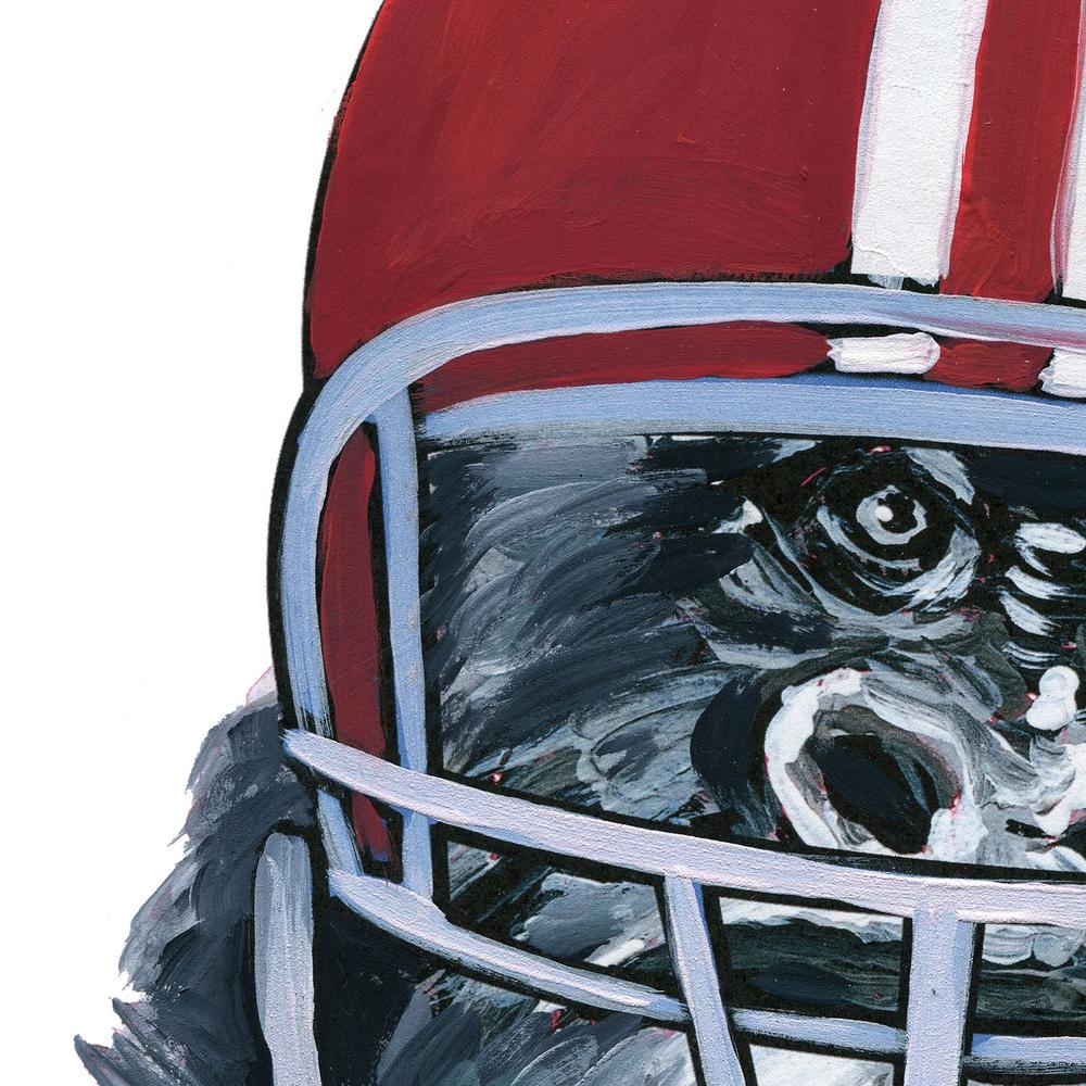 Football Gorilla-by-Yvette St. Amant-wall-art-print-canvas-poster-framed-Gioia