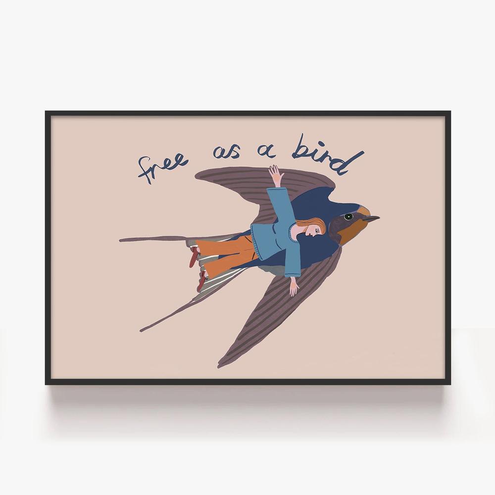 Free as a Bird-by-Sharyn Bursic-wall-art-print-canvas-poster-framed-Gioia