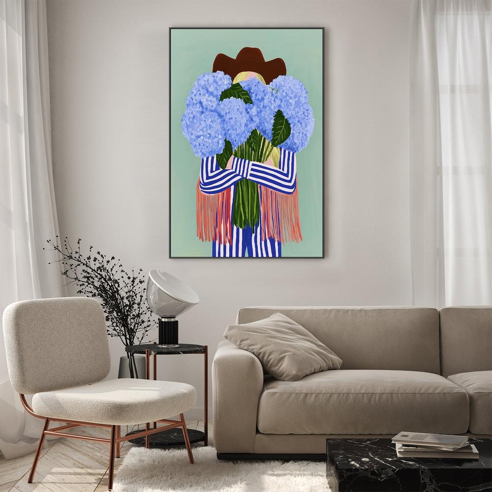 Fringe & Hydrangeas-by-Lady Hana-wall-art-print-canvas-poster-framed-Gioia