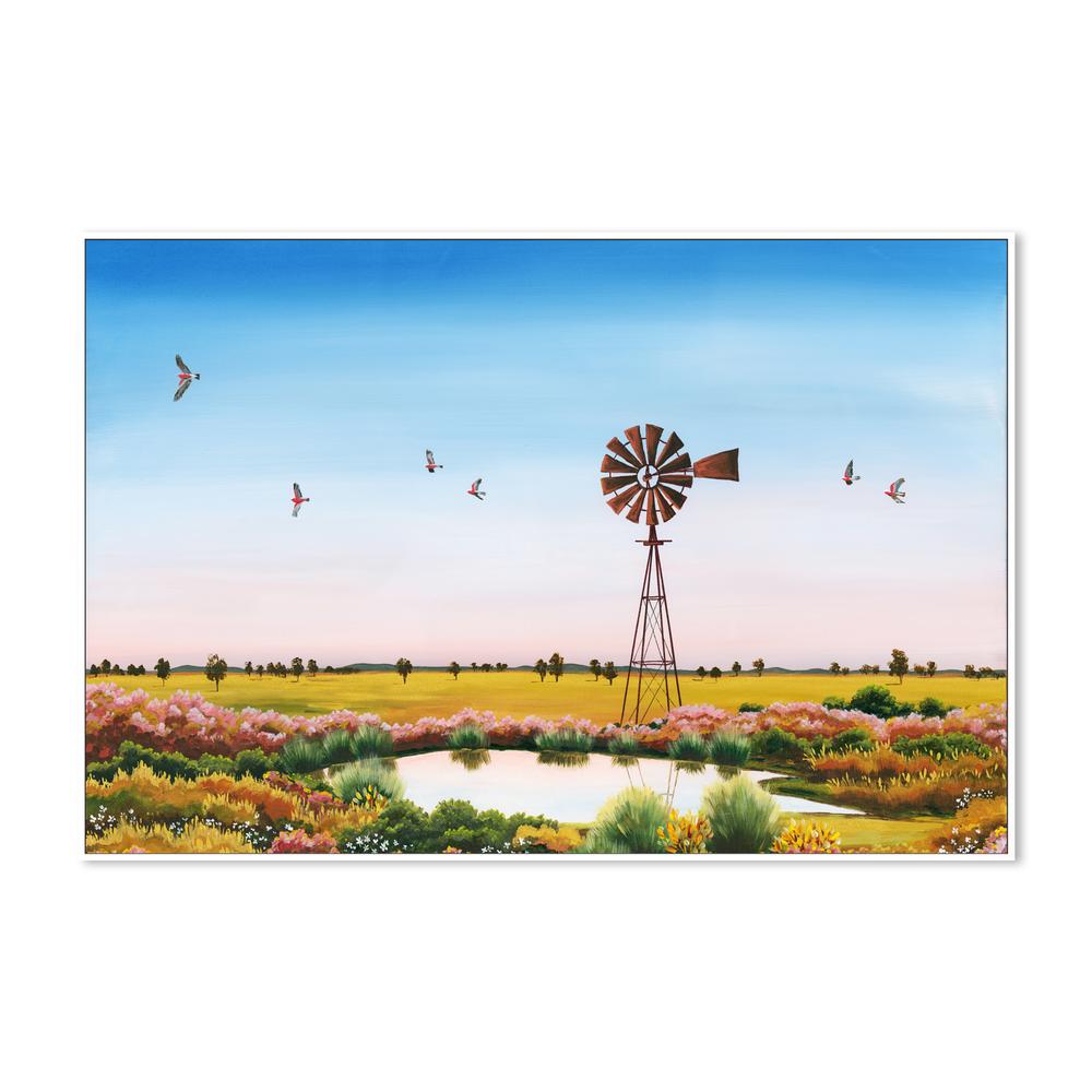 Galahs on Dusk-by-Meg Frances-wall-art-print-canvas-poster-framed-Gioia