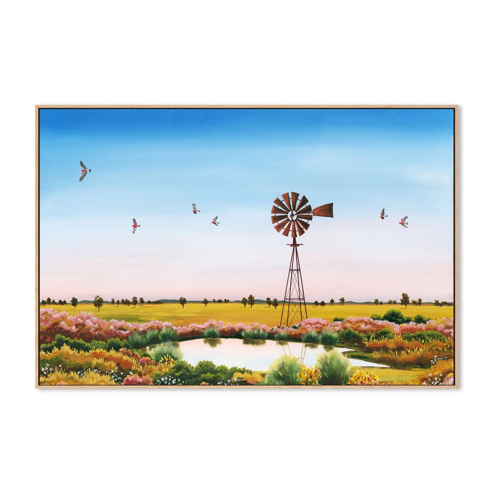 Galahs on Dusk-by-Meg Frances-wall-art-print-canvas-poster-framed-Gioia
