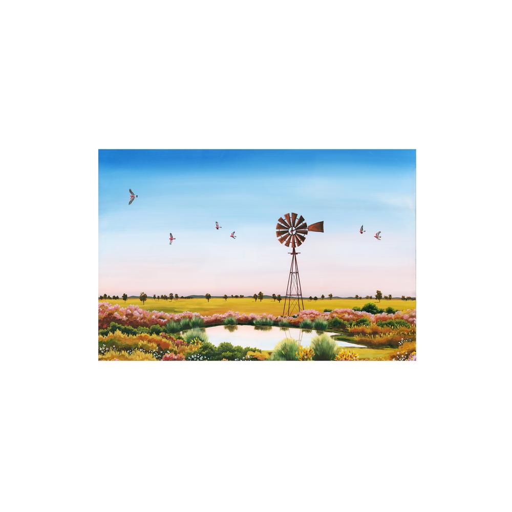 Galahs on Dusk-by-Meg Frances-wall-art-print-canvas-poster-framed-Gioia
