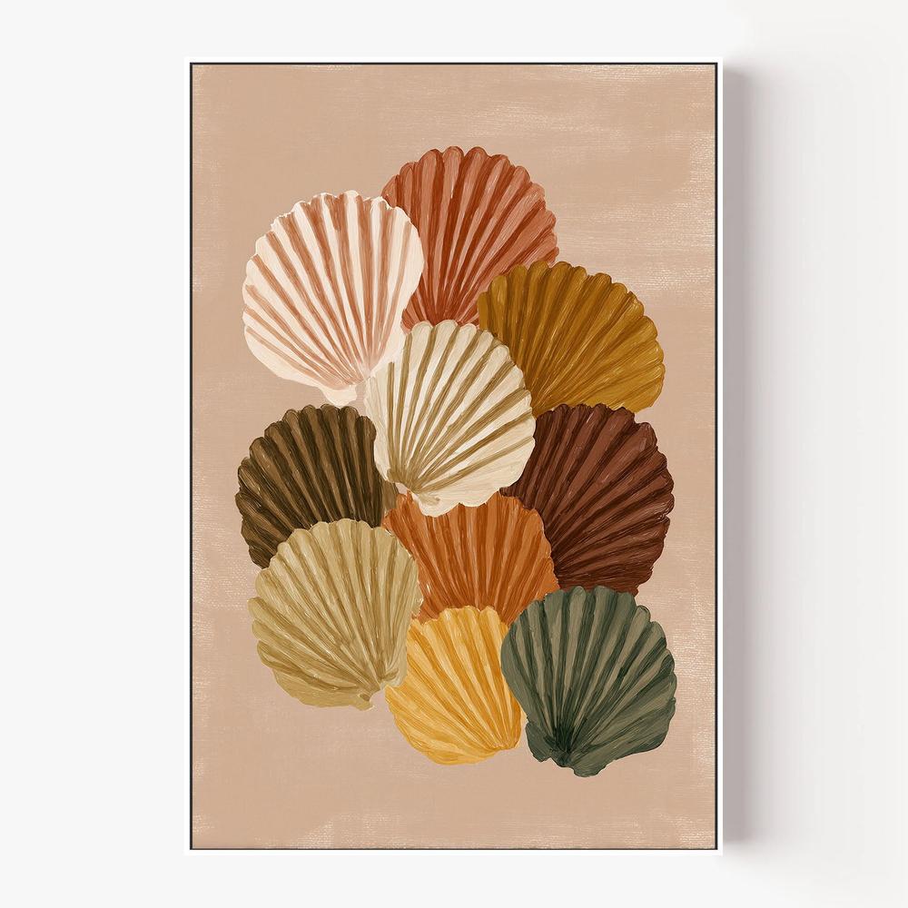 Gathered Shells-by-Lady Hana-wall-art-print-canvas-poster-framed-Gioia