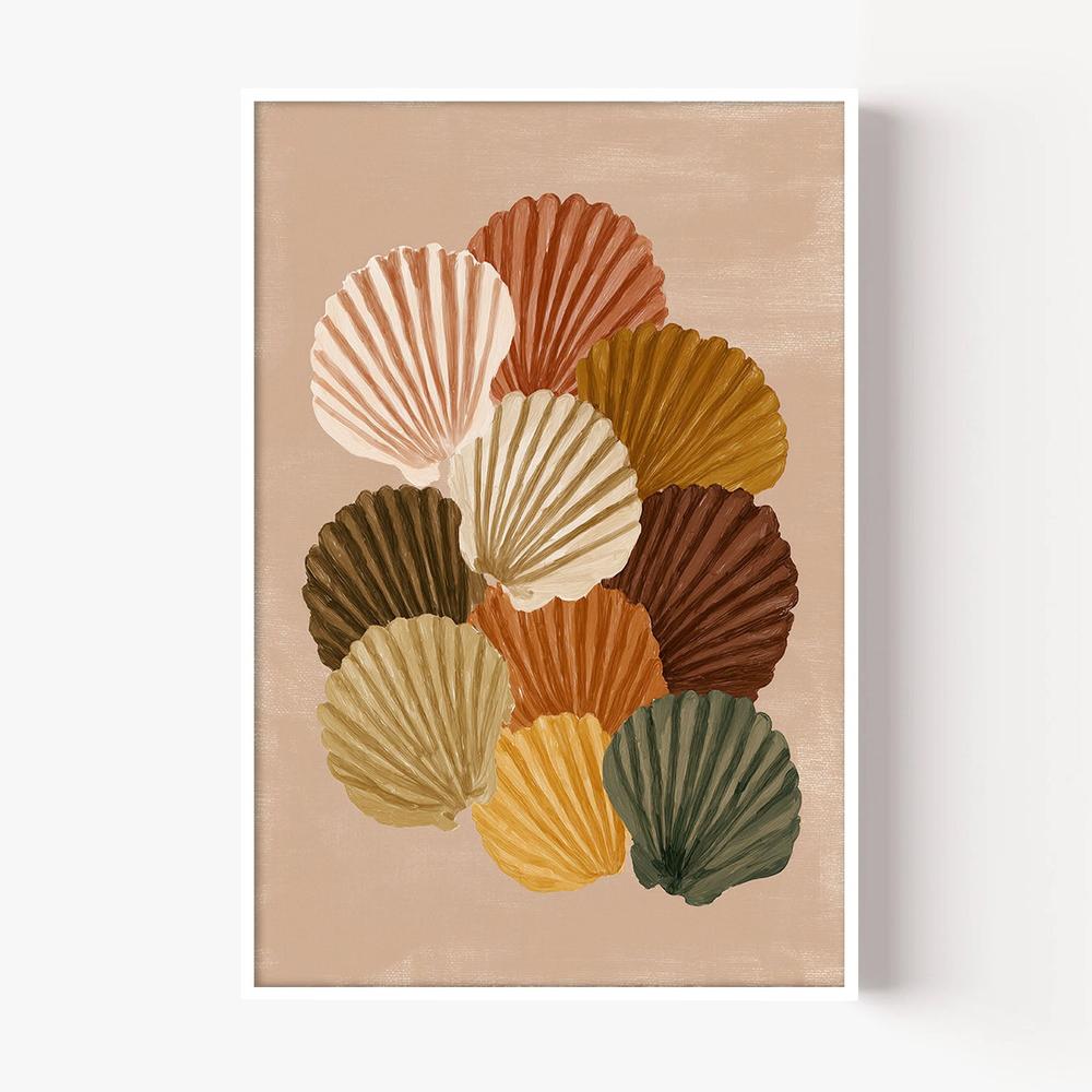 Gathered Shells-by-Lady Hana-wall-art-print-canvas-poster-framed-Gioia
