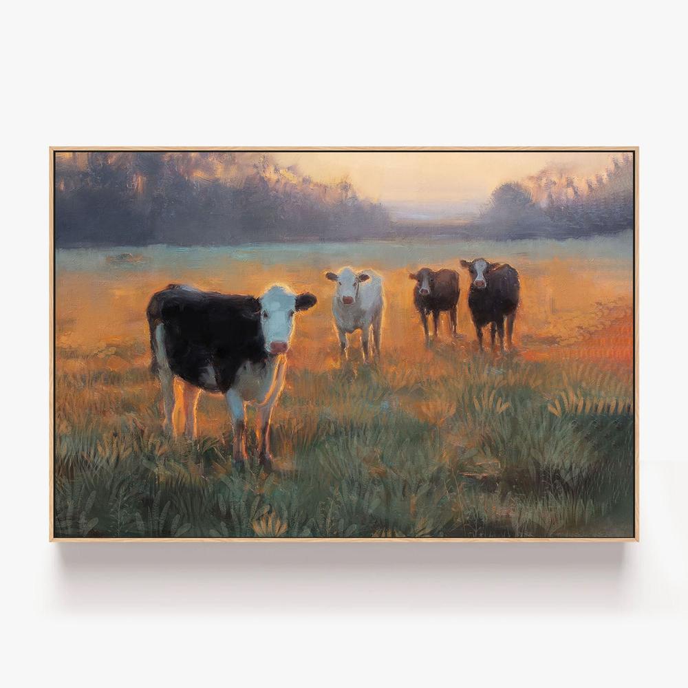 Gilded Field-by-Nina Blue-wall-art-print-canvas-poster-framed-Gioia