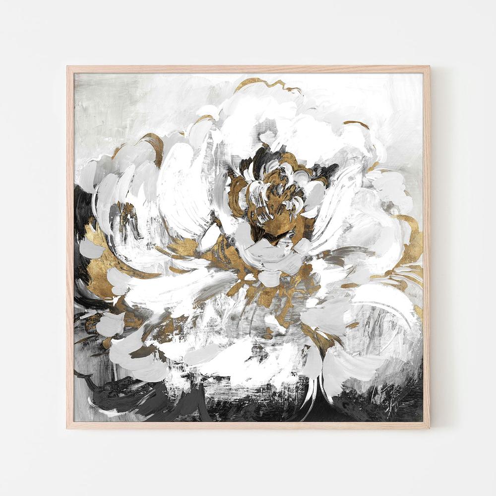 Golden Black Floral-by-Lera-wall-art-print-canvas-poster-framed-Gioia