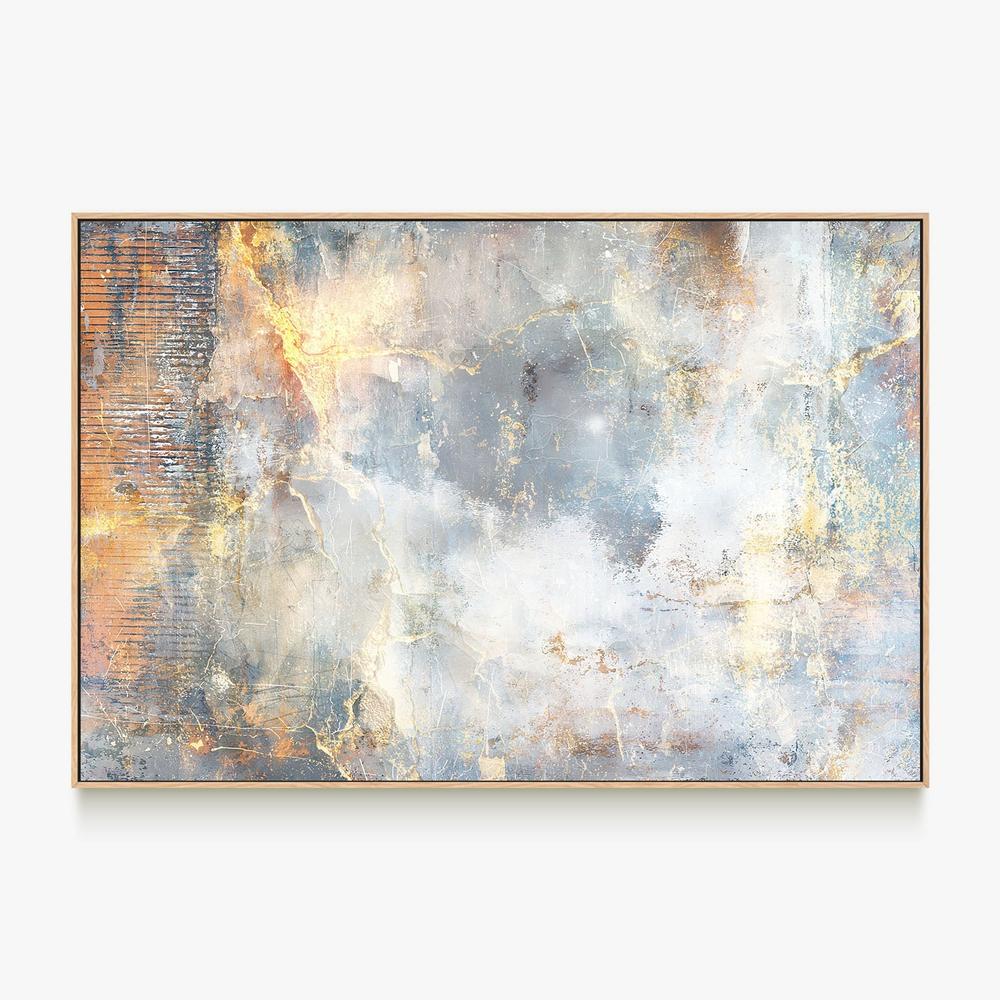 Golden Cracked Texture-by-Rafal Kulik-wall-art-print-canvas-poster-framed-Gioia