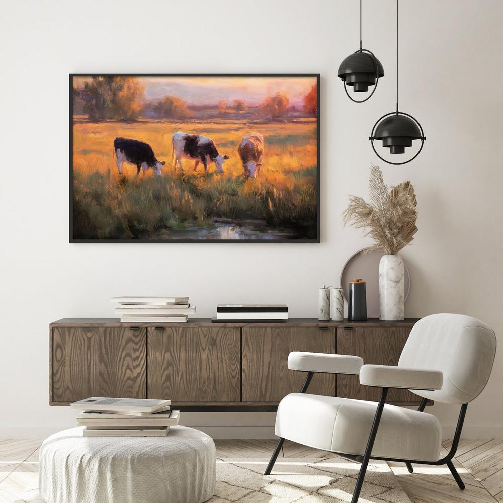 Golden Hour-by-Nina Blue-wall-art-print-canvas-poster-framed-Gioia
