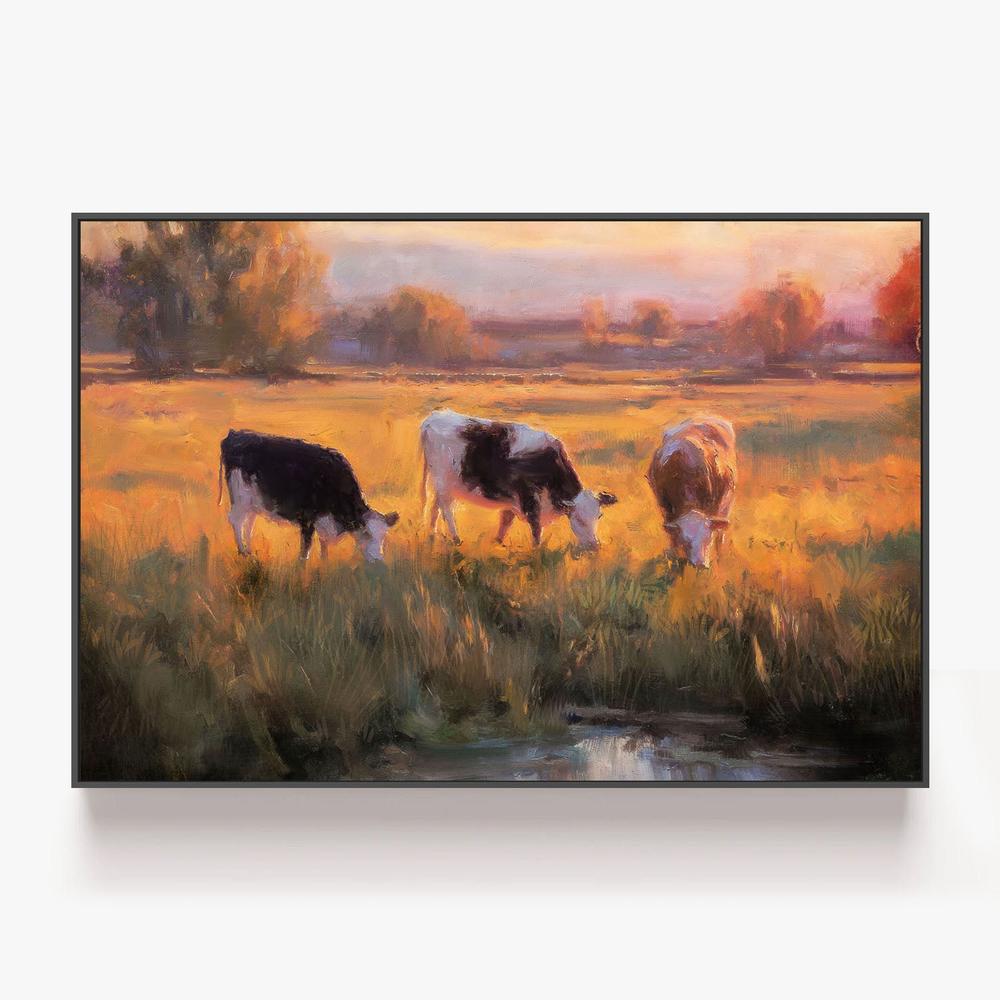 Golden Hour-by-Nina Blue-wall-art-print-canvas-poster-framed-Gioia