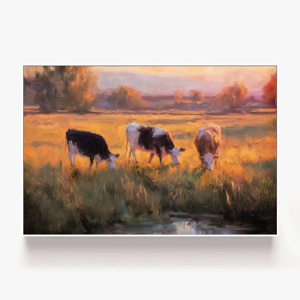 Golden Hour-by-Nina Blue-wall-art-print-canvas-poster-framed-Gioia