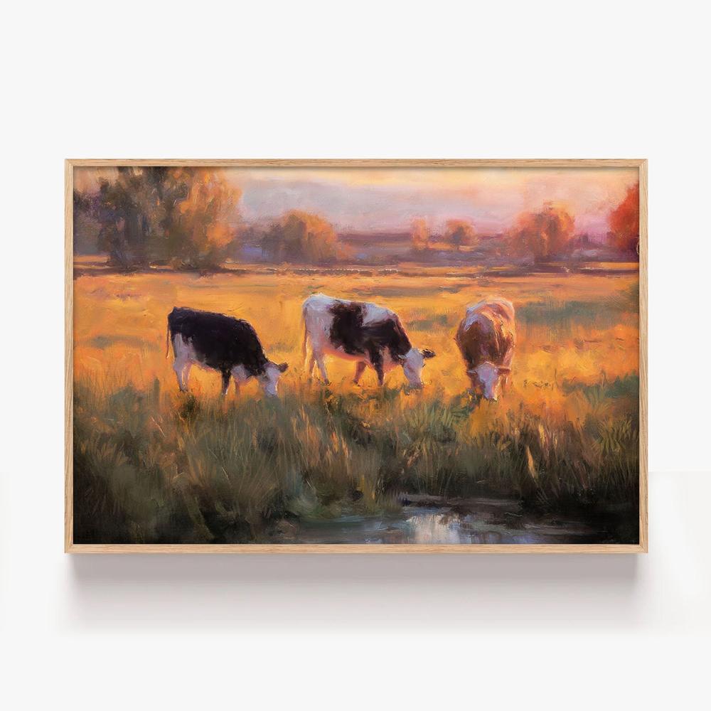 Golden Hour-by-Nina Blue-wall-art-print-canvas-poster-framed-Gioia