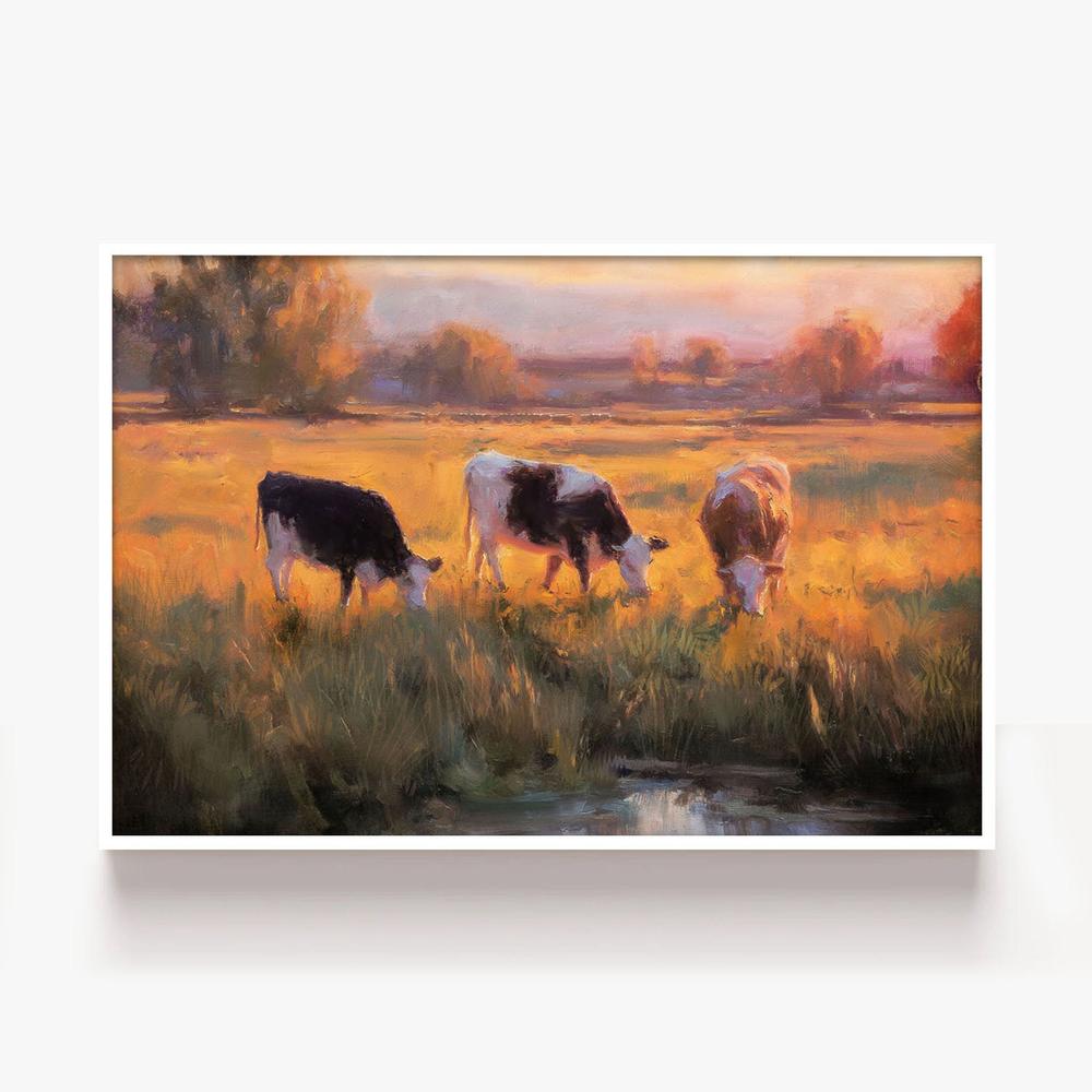 Golden Hour-by-Nina Blue-wall-art-print-canvas-poster-framed-Gioia