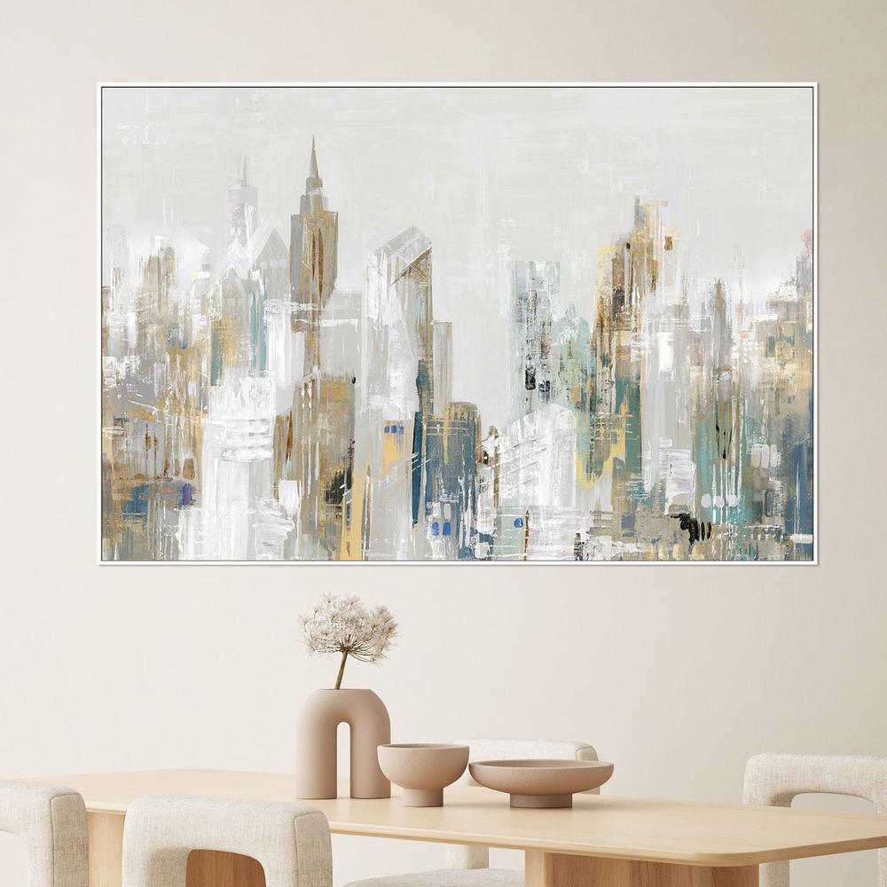 Golden Winter City, Style A-by-Lera-wall-art-print-canvas-poster-framed-Gioia
