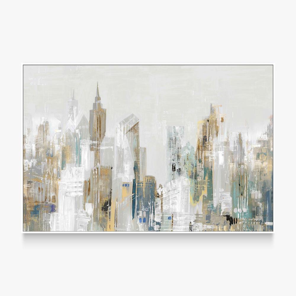 Golden Winter City, Style A-by-Lera-wall-art-print-canvas-poster-framed-Gioia