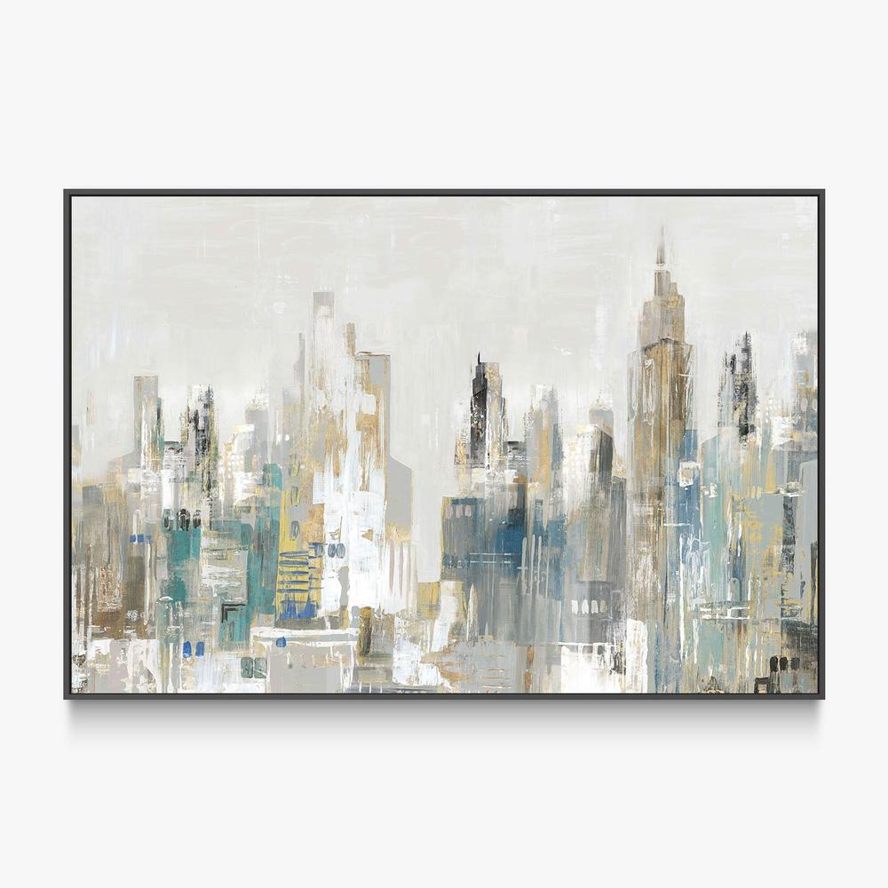 Golden Winter City, Style B-by-Lera-wall-art-print-canvas-poster-framed-Gioia