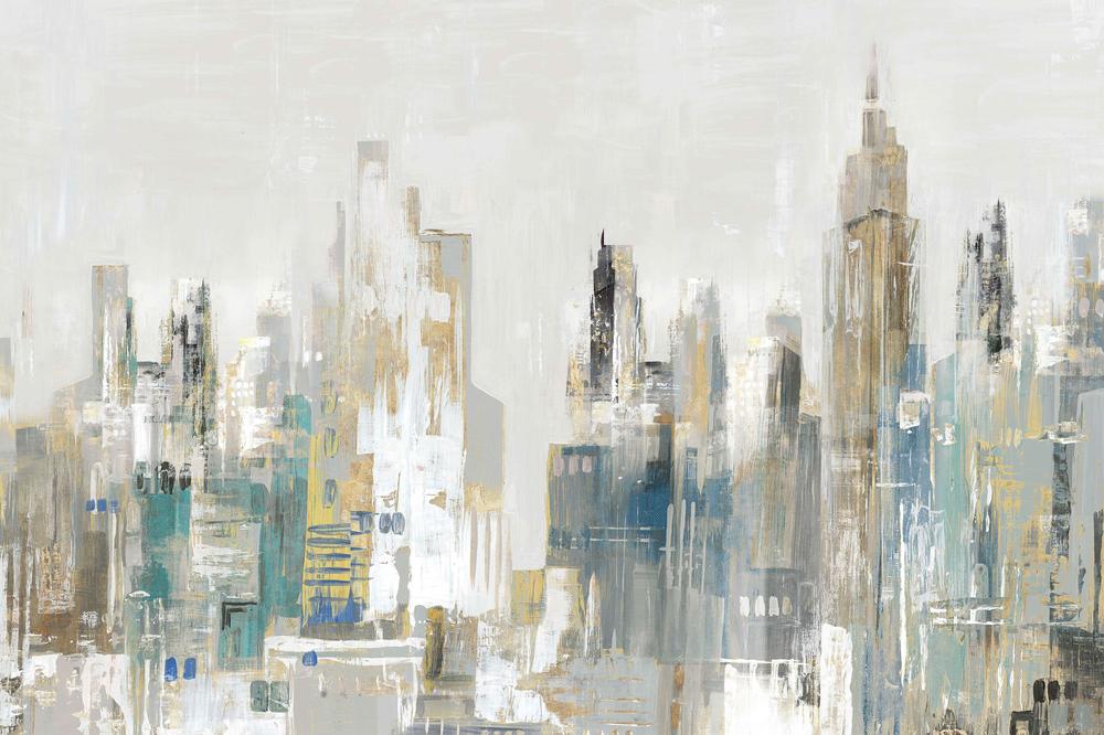 Golden Winter City, Style B-by-Lera-wall-art-print-canvas-poster-framed-Gioia