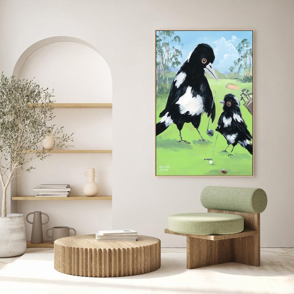 Golf with Dad-by-Meredith Howse-wall-art-print-canvas-poster-framed-Gioia