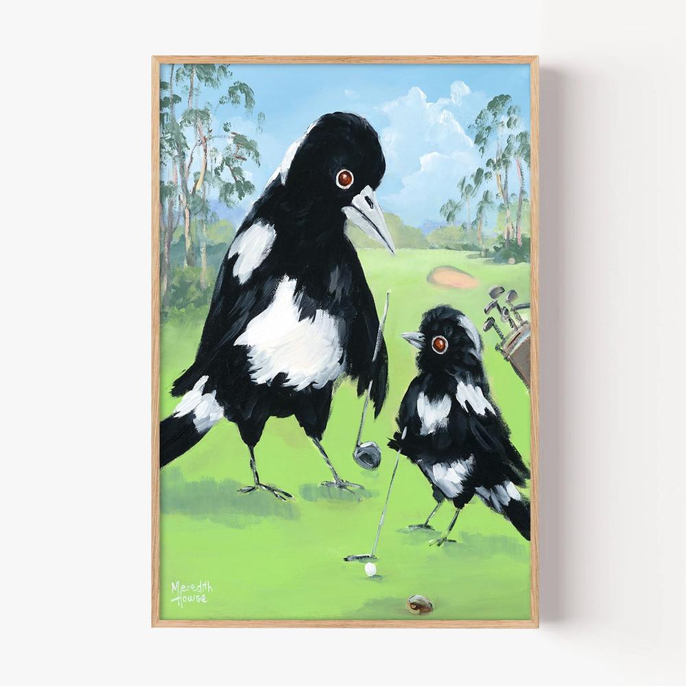 Golf with Dad-by-Meredith Howse-wall-art-print-canvas-poster-framed-Gioia