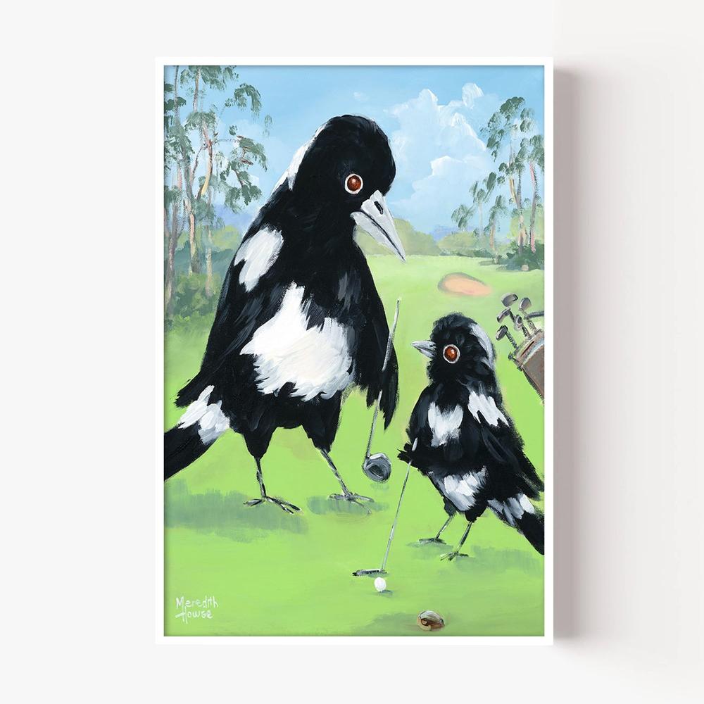 Golf with Dad-by-Meredith Howse-wall-art-print-canvas-poster-framed-Gioia