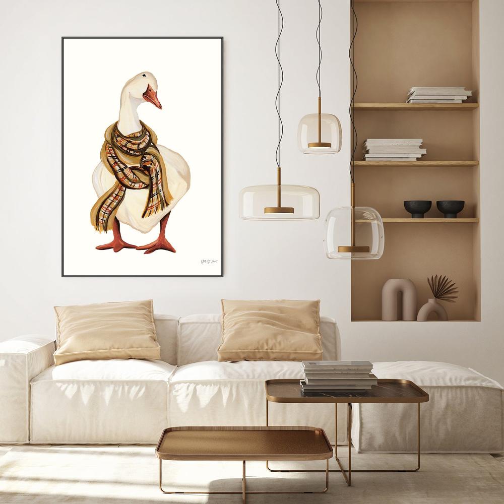 Goose with Scarf-by-Yvette St. Amant-wall-art-print-canvas-poster-framed-Gioia