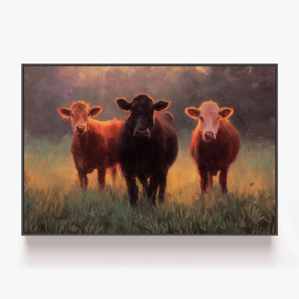 Grazing in Gold-by-Nina Blue-wall-art-print-canvas-poster-framed-Gioia