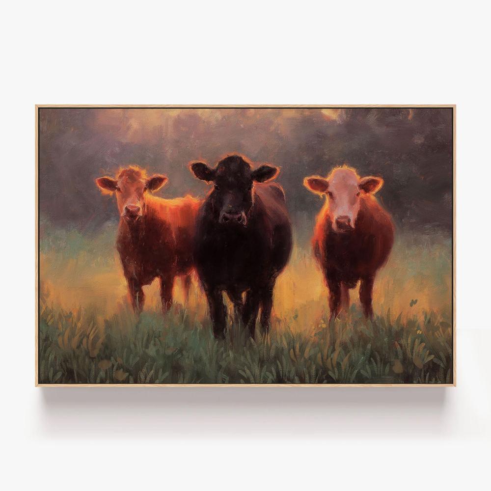 Grazing in Gold-by-Nina Blue-wall-art-print-canvas-poster-framed-Gioia