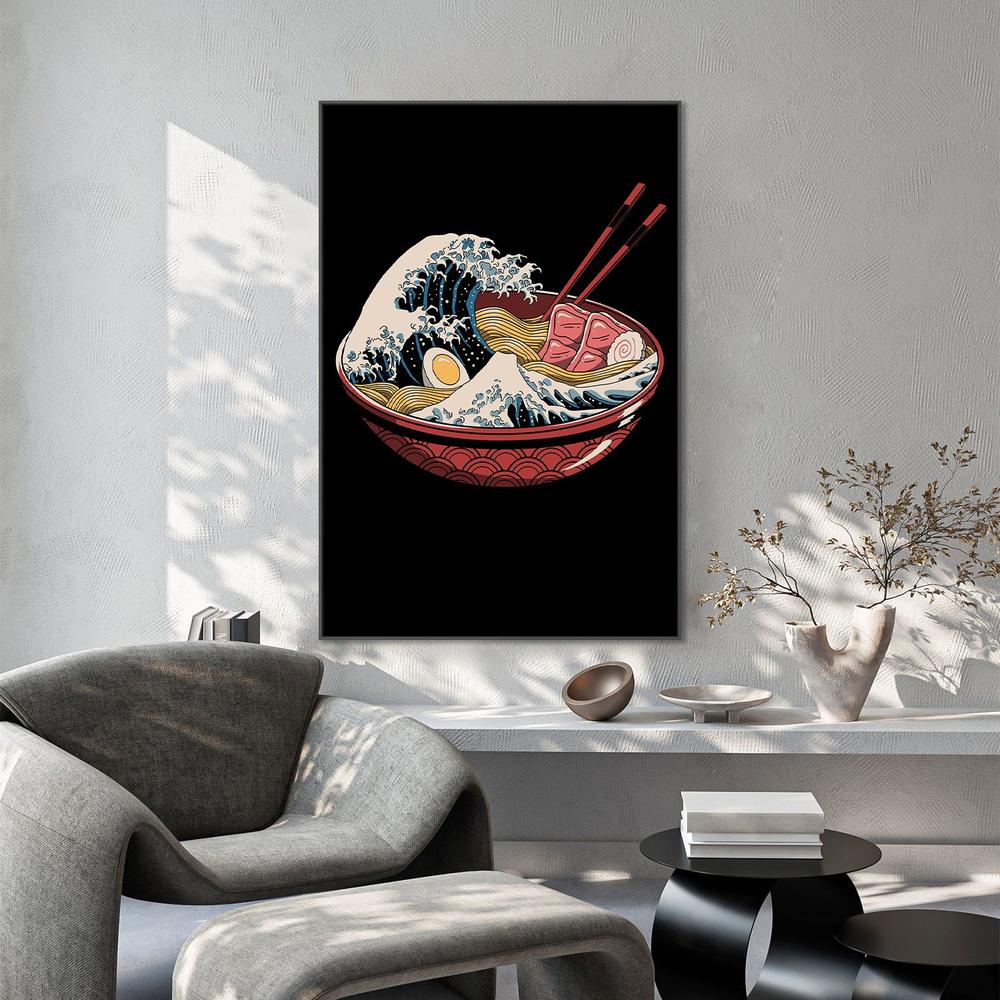 Great Ramen Wave-by-Vincent Trinidad-wall-art-print-canvas-poster-framed-Gioia