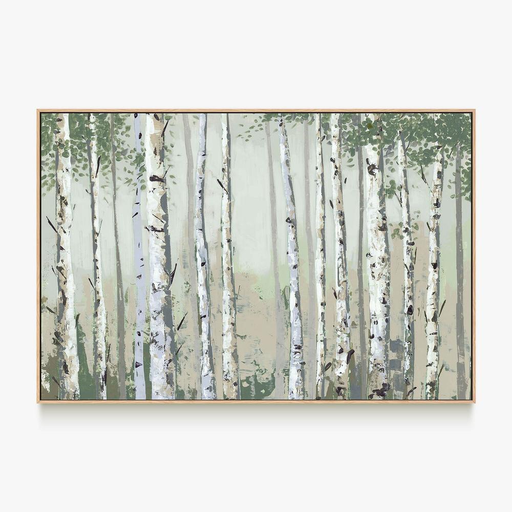 Green Birch Wood-by-Jacob Q-wall-art-print-canvas-poster-framed-Gioia