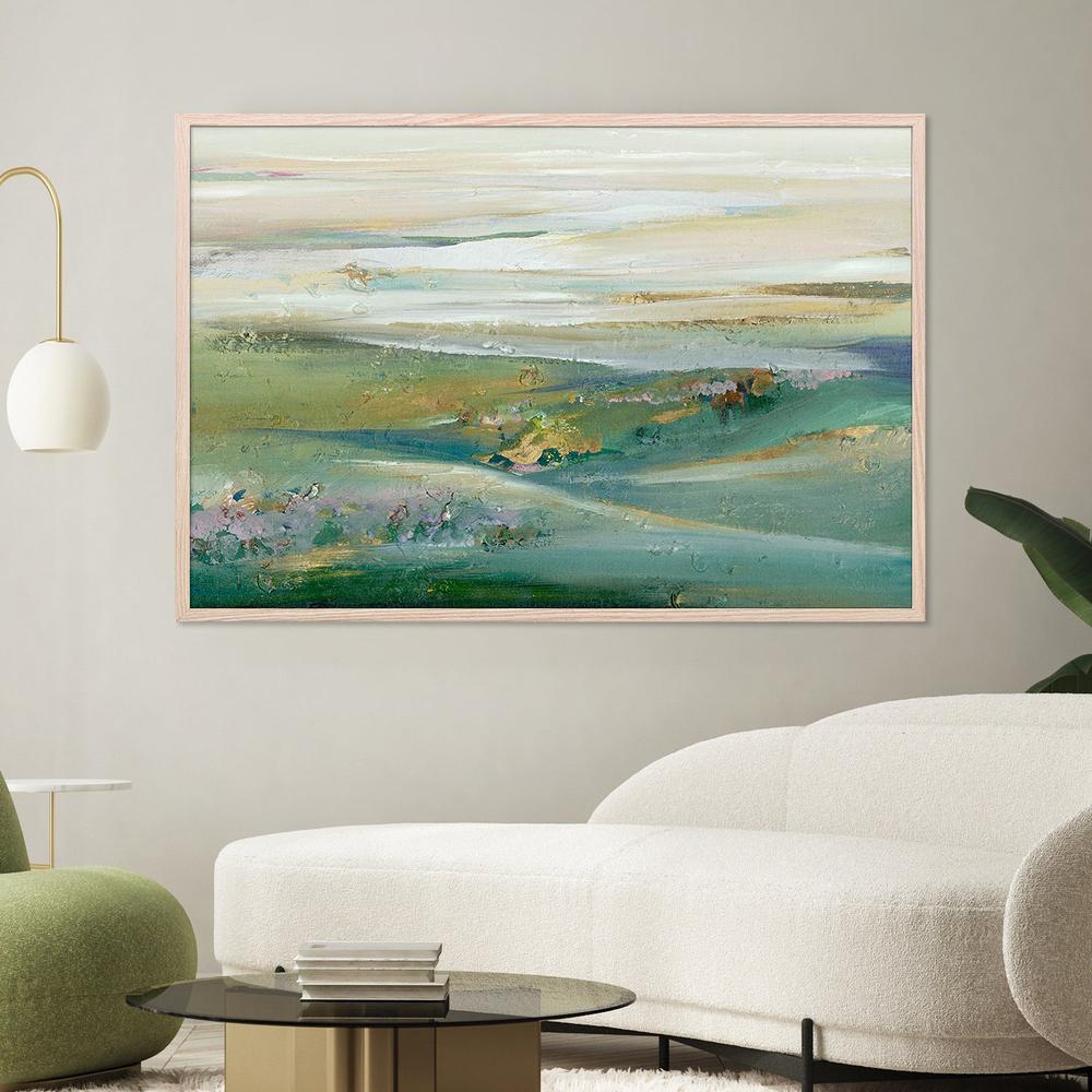 Green Sunset Pasture-by-Lera-wall-art-print-canvas-poster-framed-Gioia